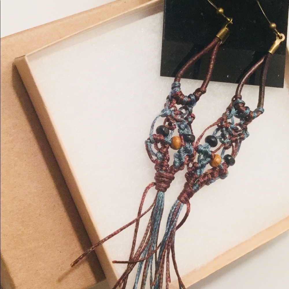 Owl Earrings with Brass Hardware